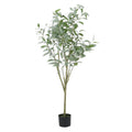 160Cm Artificial Eucalyptus Leaves Bonsai Green Plastic