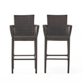 Littleton Barstool Brown Iron