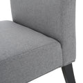 Accent Chair Grey Fabric