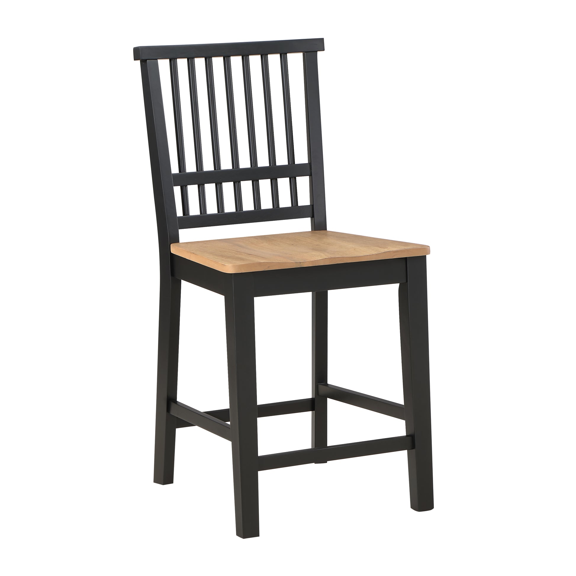 Magnolia Counter Stool Set Of 2 Black Black Wood