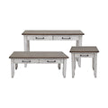 Bear Creek Cocktail Table White White Wood