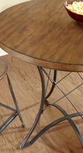 Adele Round Counter Table Dark Brown Dark Brown Wood