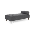 Chaise Lounge Charcoal Fabric