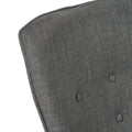 Contour Chair Set Dark Grey Fabric