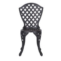 Bono Metal Bistro Set Black Aluminium