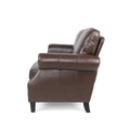 Seat Dark Brown Solid Wood Mdf