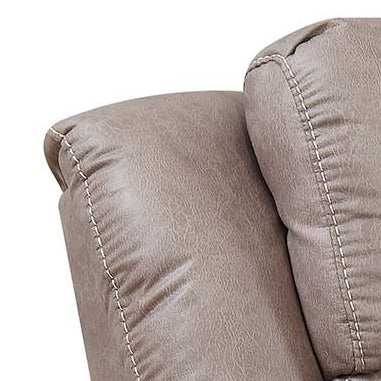 Aria Dual Power Recliner Sand Brown Fabric