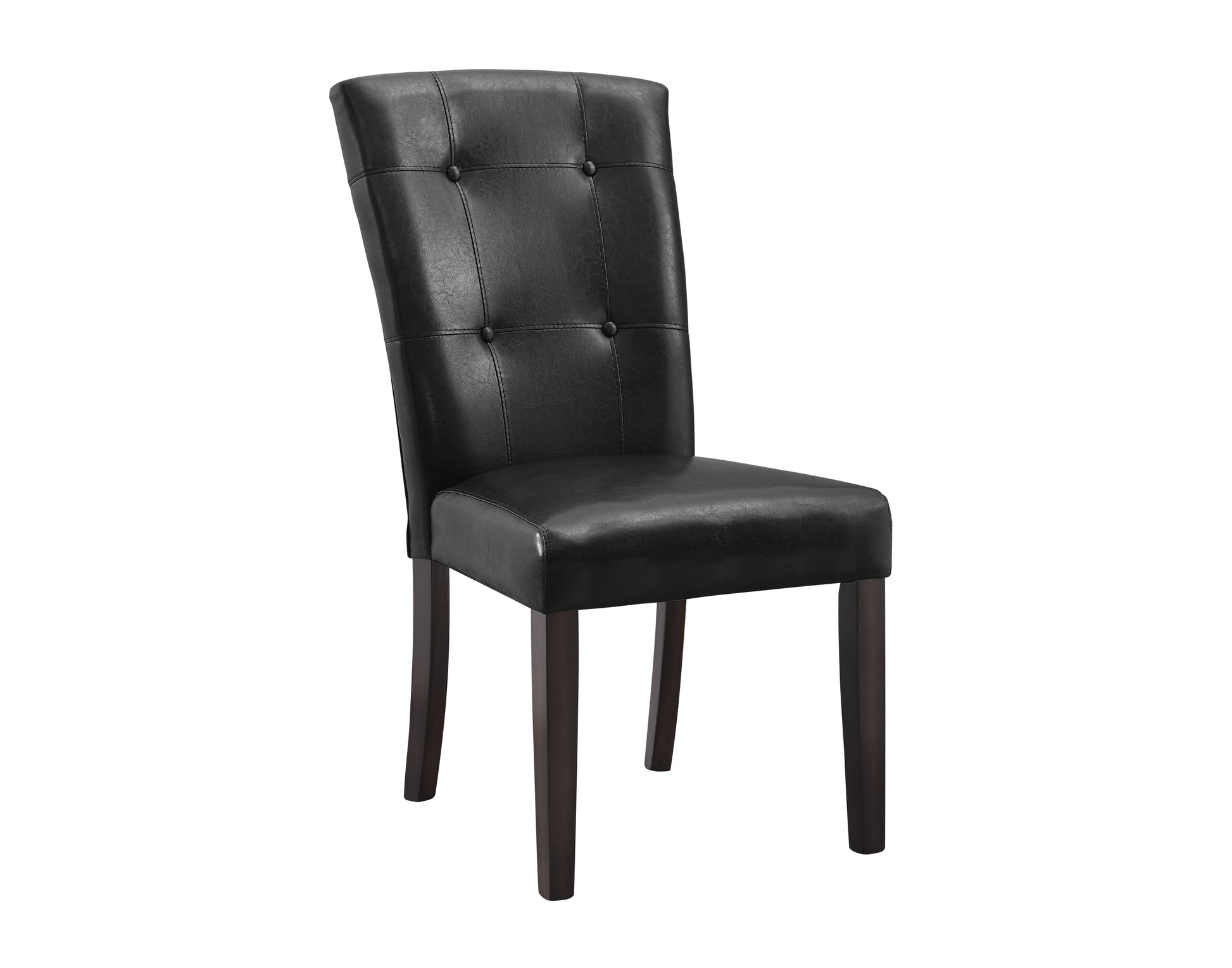 Francis Pu Side Chair Set Of 2 Black Black Wood