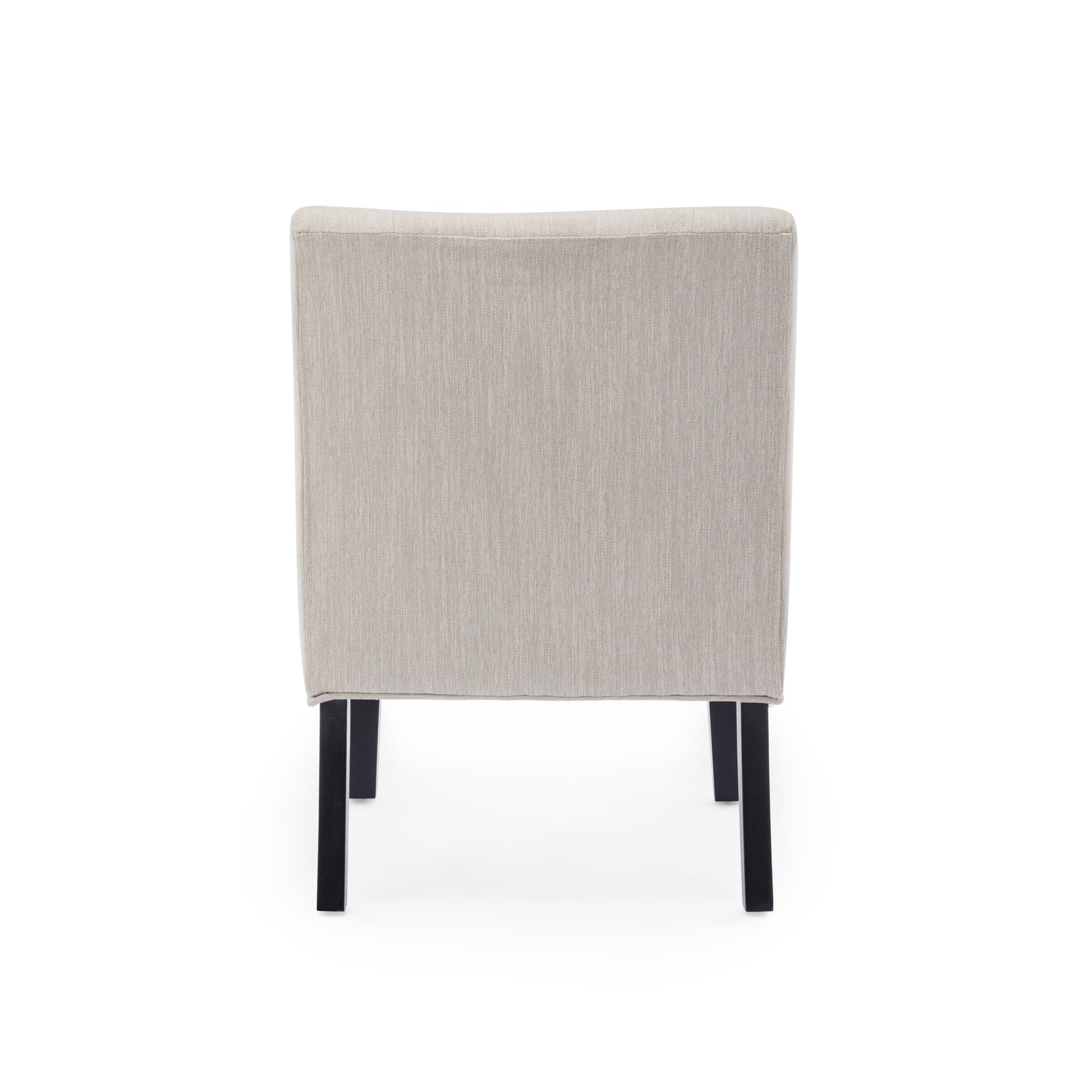 Accent Chair Beige Fabric