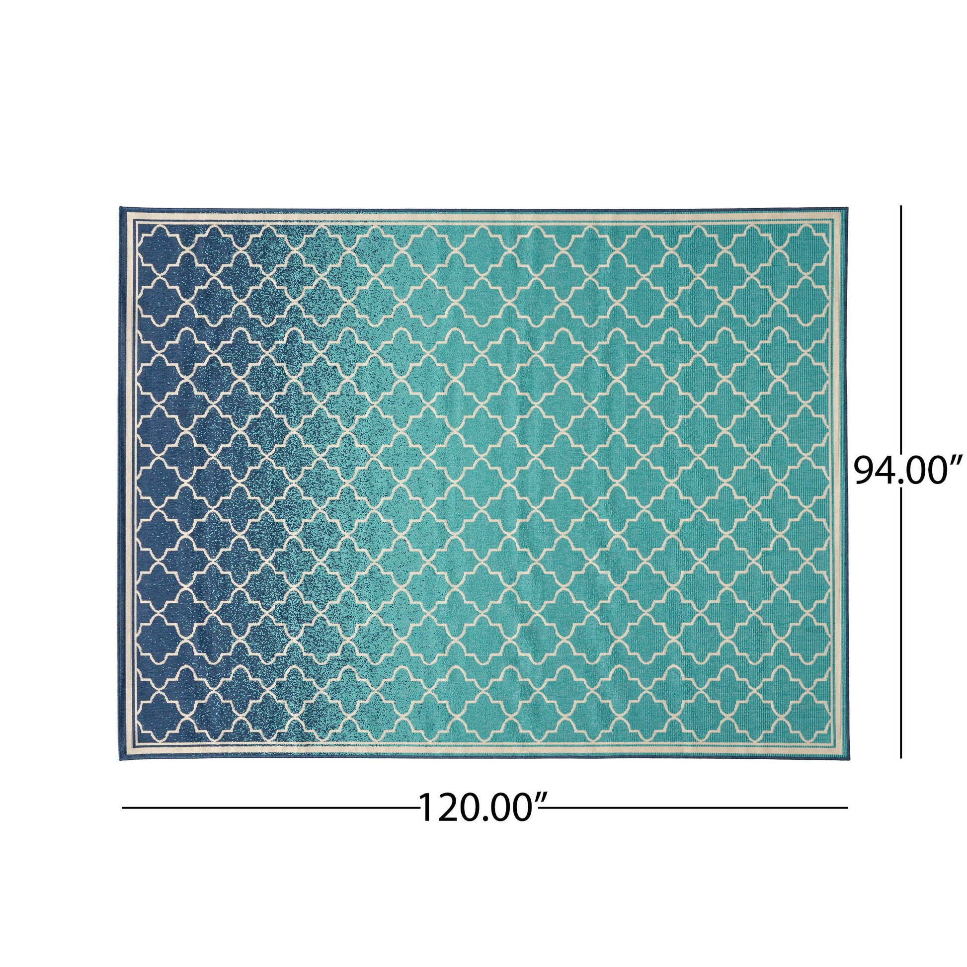 Meridian 3530L 7'10" X 10' Blue Polypropylene