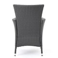 Malta Dining Chair Set Of 2 Grey Wicker
