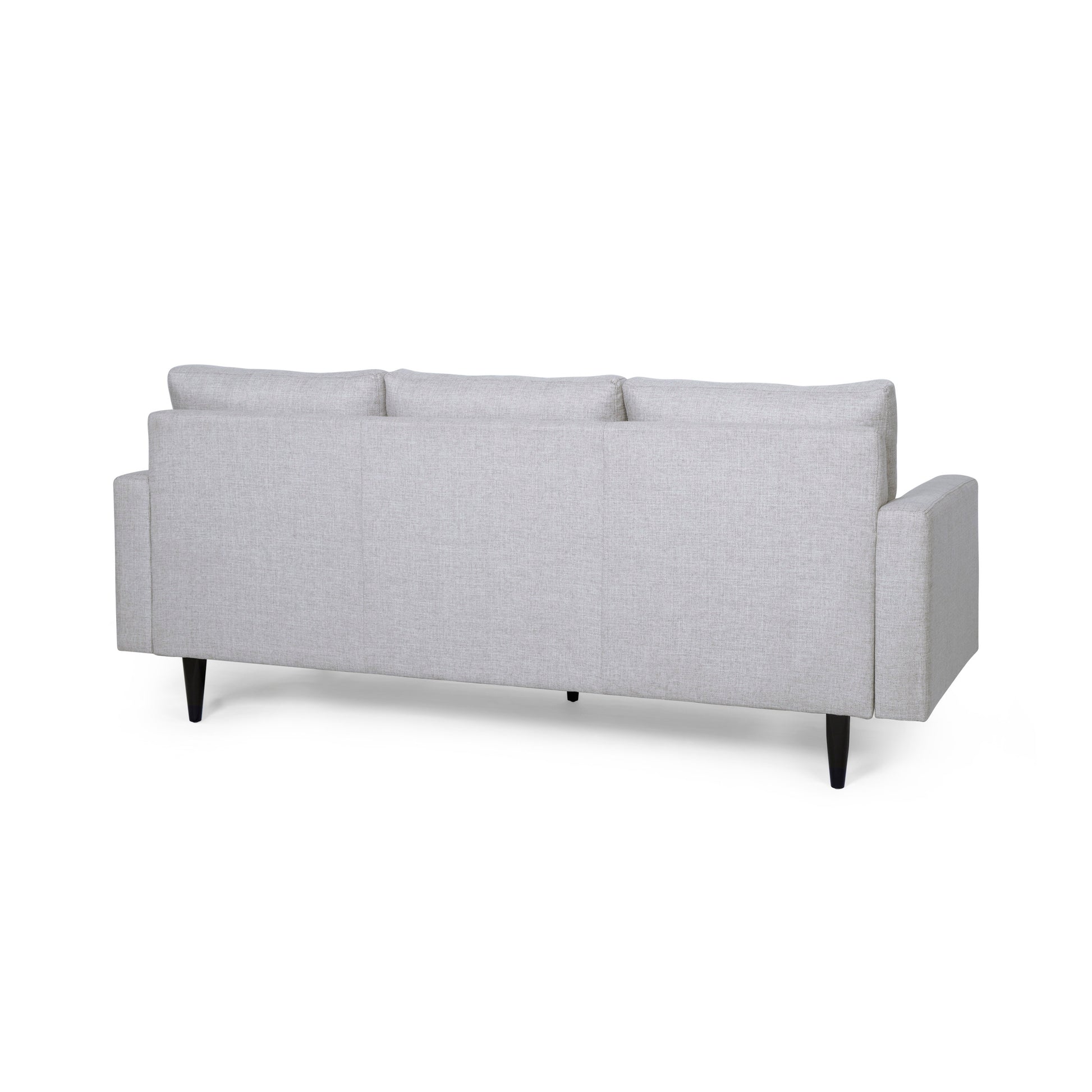 Jenny Contemporary Tufted Fabric 3 Seater Sofa Beige Fabric