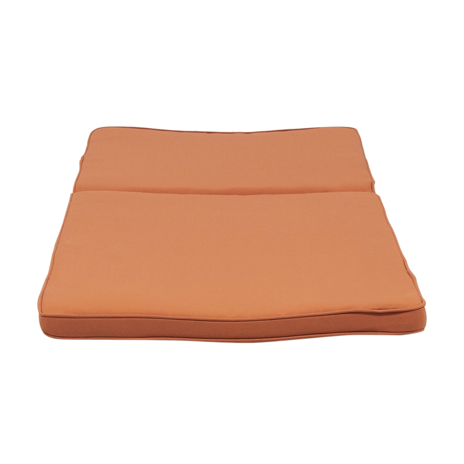 Nadine Chaise Lounge Cushion Orange Wood Waterproof Fabric