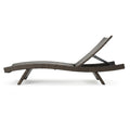 Salem Pe Wicker Chaise Lounge Mocha Rattan