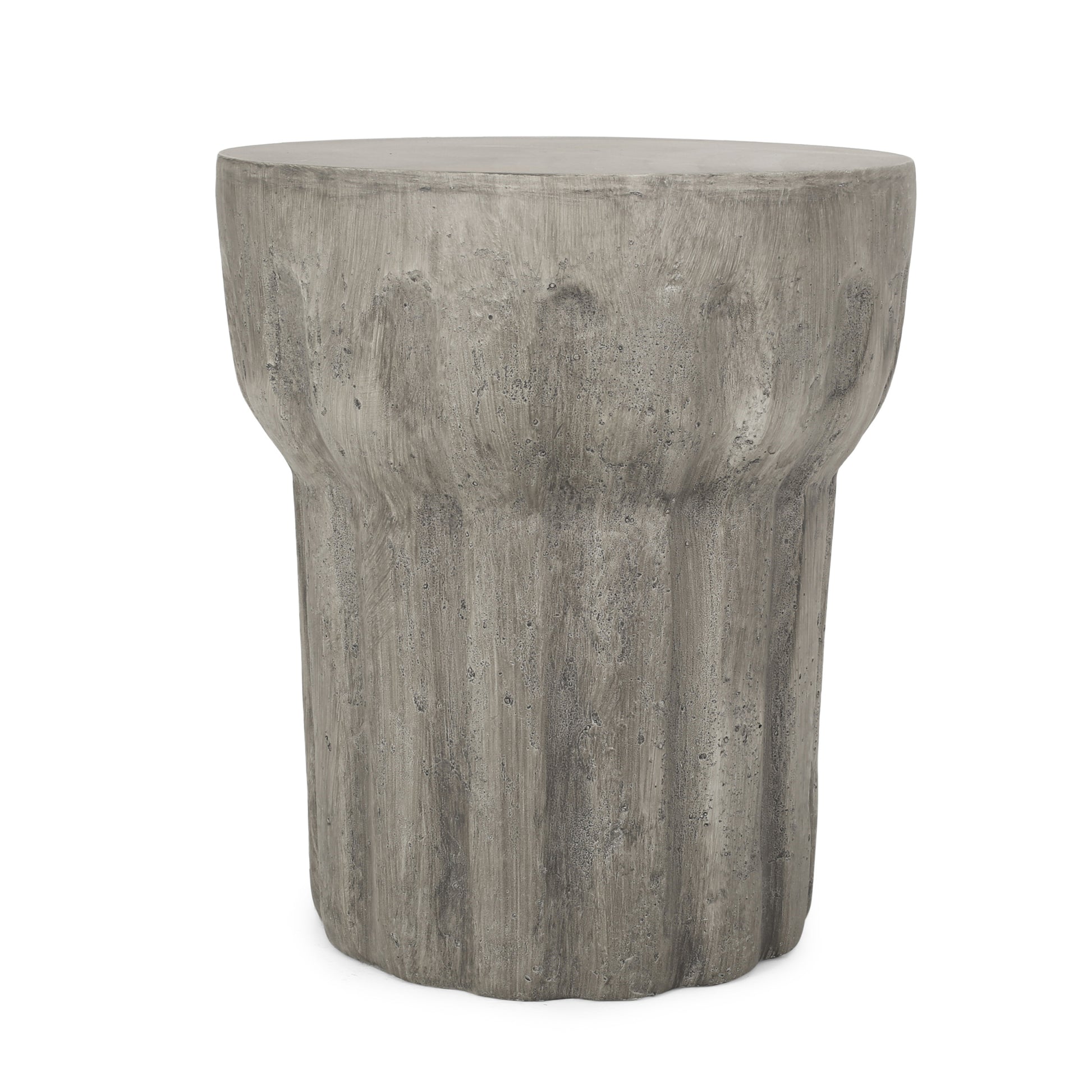 Delphinus Side Table Grey Concrete