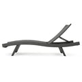 Salem Pe Wicker Chaise Lounge Grey Rattan