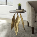 Verna Accent Table Black Black Iron