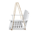 Tambora Porch Swing White Wood Metal