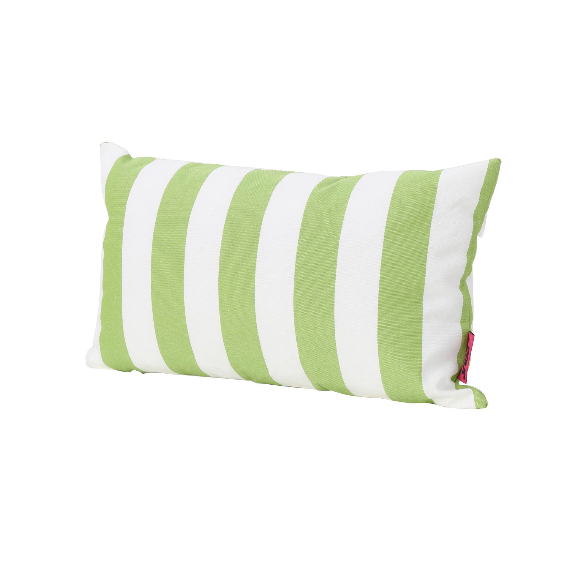 Coronado Stripe Rectangular Pillow Green Fabric