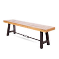 Catriona Bench Rustic Metal & Wood