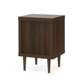 1 Drawer Nightstand Walnut Mdf