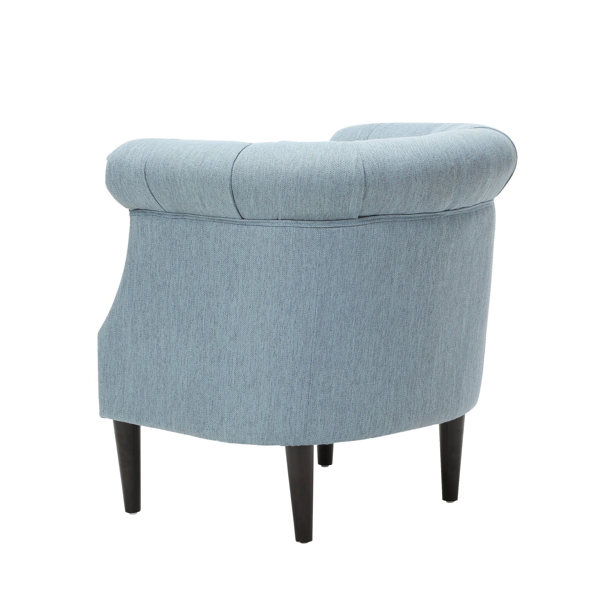 Chair Ottoman Light Blue Fabric