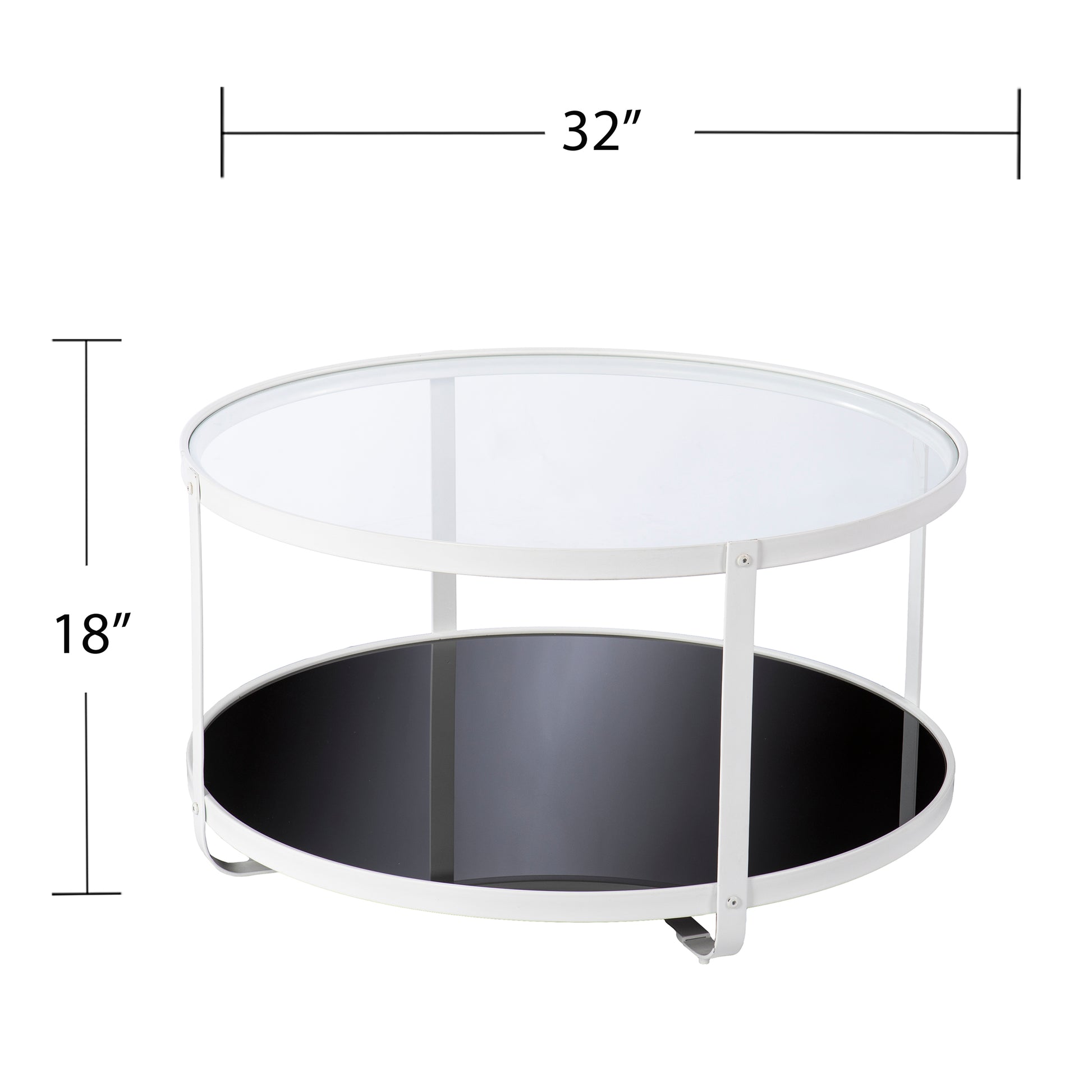 Vimmerly Glass Top Cocktail Table Black Iron