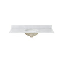 49'' Cararra White Marble Vanity Top&Ceramic Sink White Marble Marble