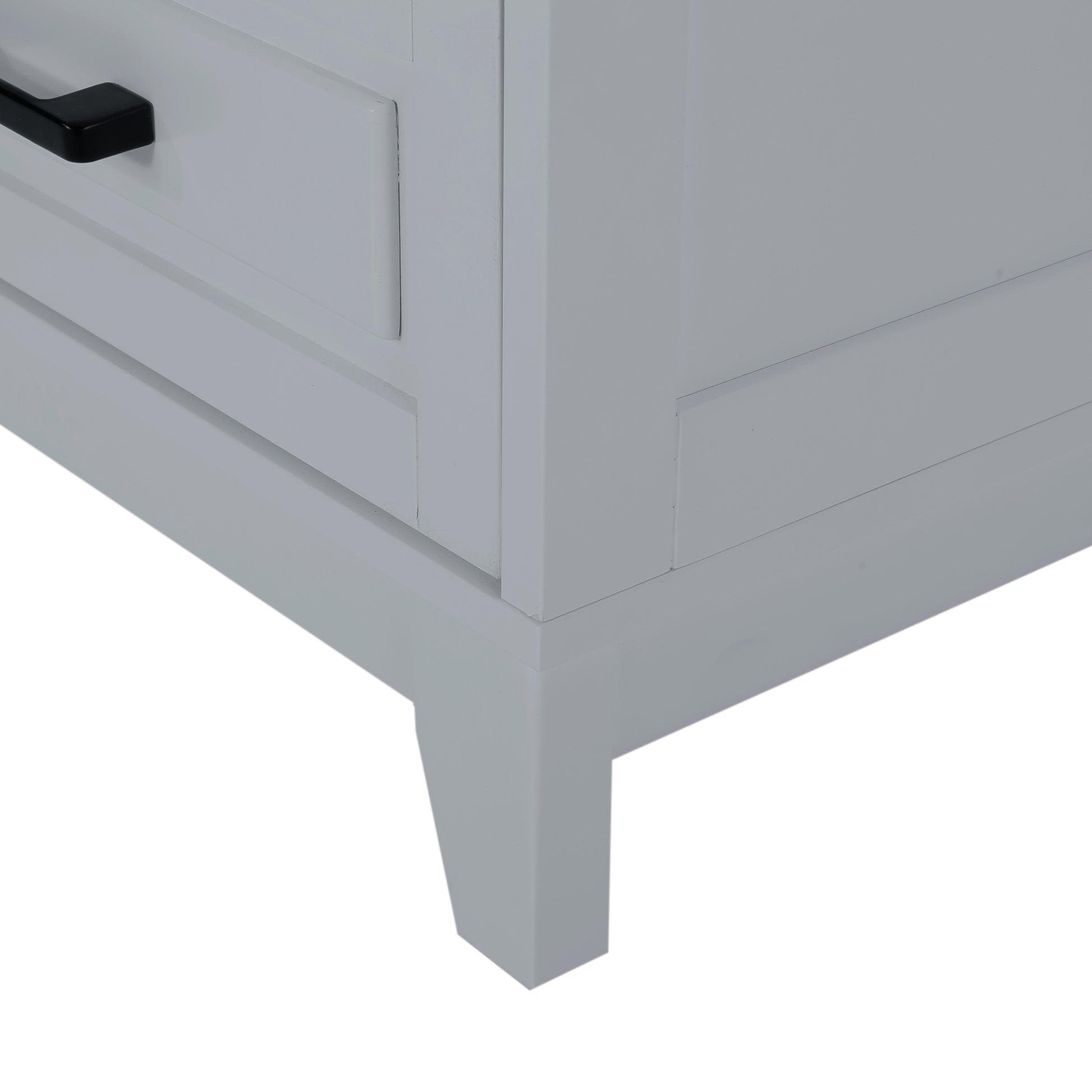 2 Drawer Cabinet - Gray Mdf