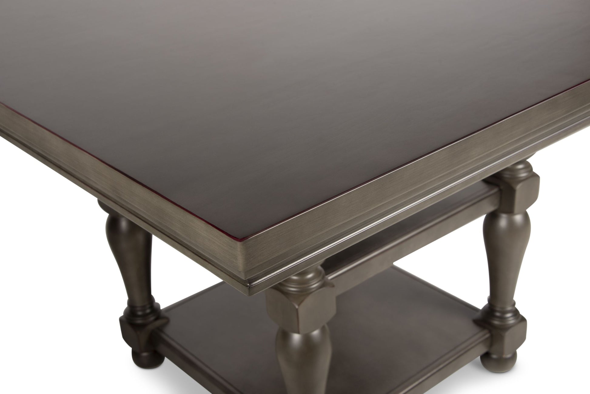 Caswell Counter Table Dark Gray Dark Gray Wood