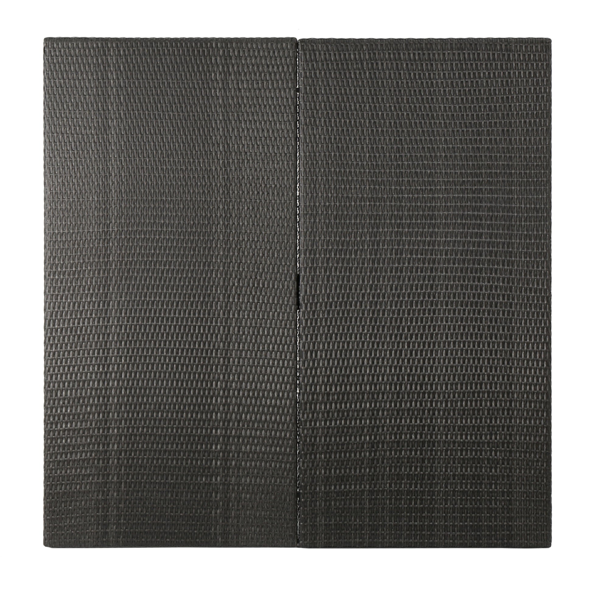 Fiona 64" Square Dining Table Grey Rattan