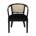 Dining Chair Set Of 2 Black Velvet