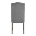 Emily Dining Side Chair Set Of 2 Dark Gray Dark Gray Wood