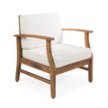 Perla Club Chair Cream Acacia Wood