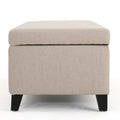 Hartford Storage Ottoman Wheat Fabric