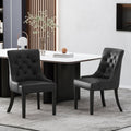 Cheney Dining Chair Kd Mp2 Set Of 2 Black Pu