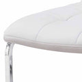 Escondido Side Chair Set Of 2 White Pu White Faux Leather