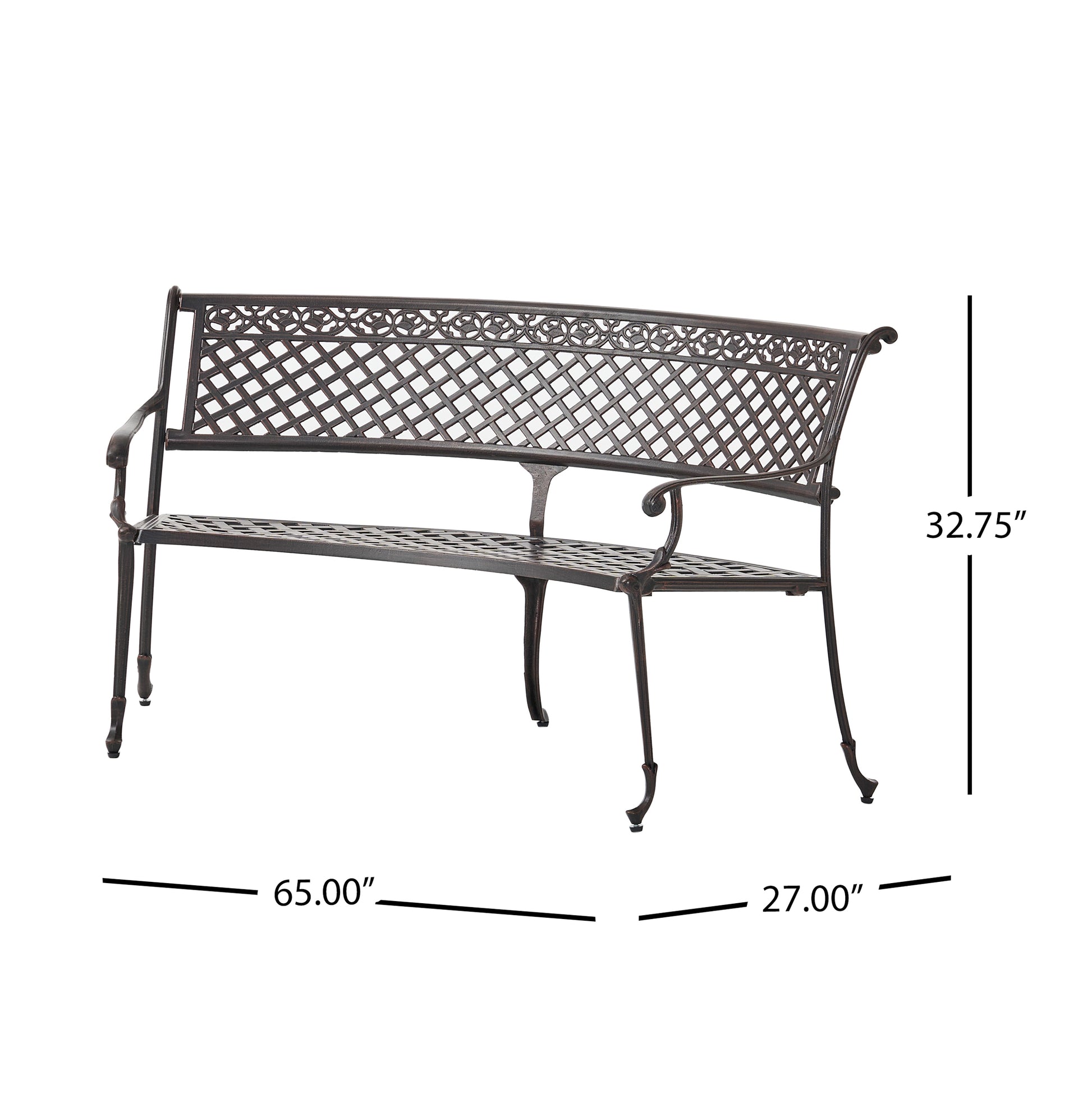 Tahoe Sector Bench Copper Aluminium