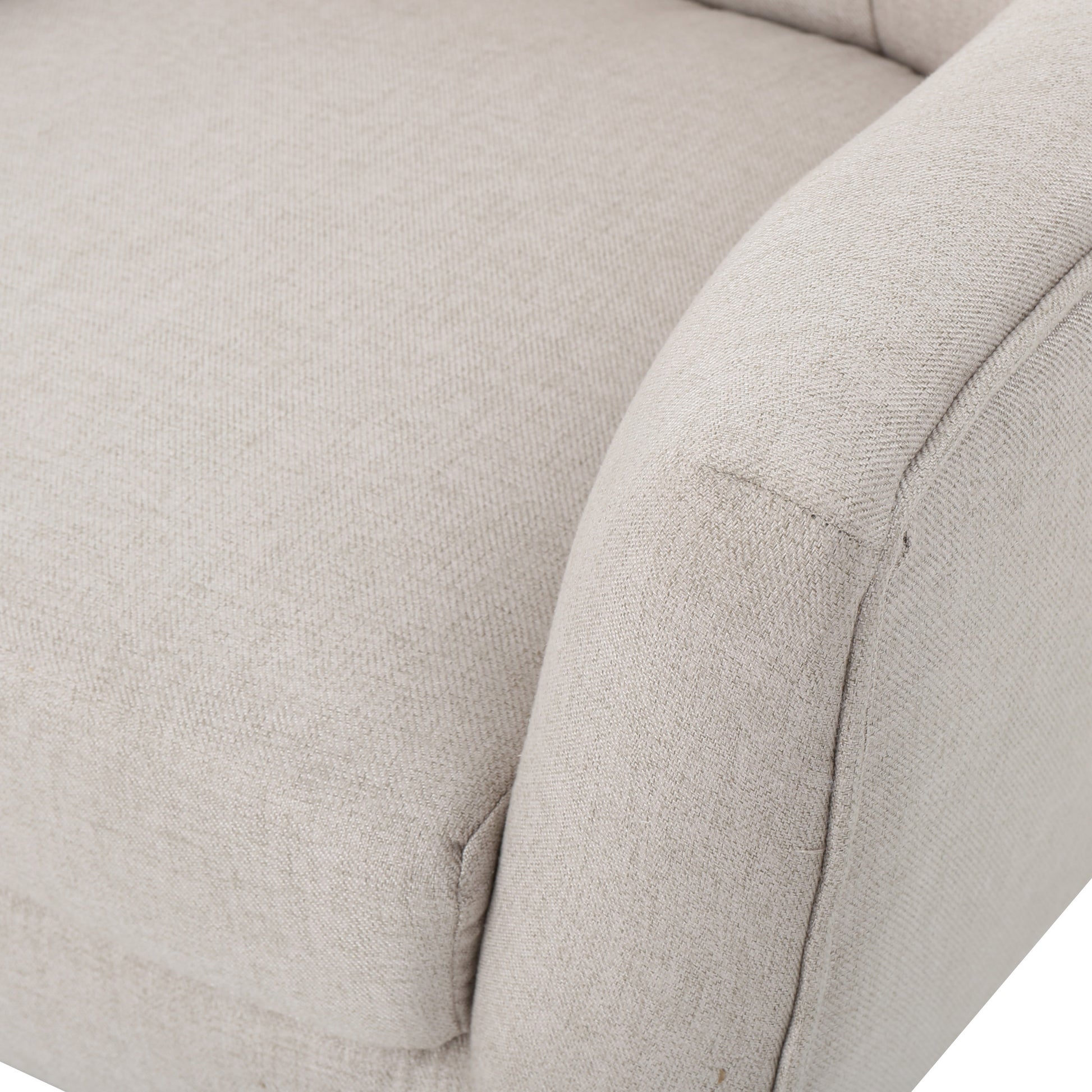 Club Chair Wheat Wood Fabric