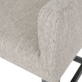 Upholstered 26 Inch Counter Stool Light Gray Gray Light Grey Fabric