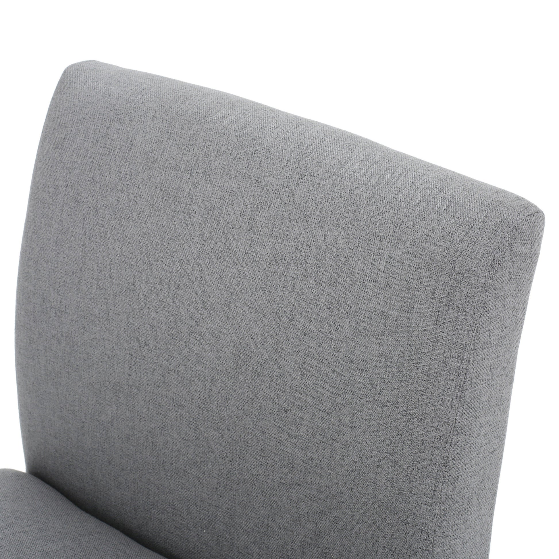 Accent Chair Grey Fabric