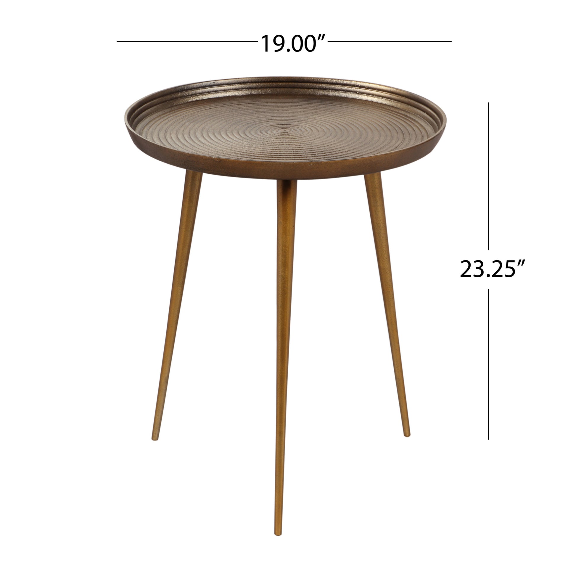 Table Antique Brass Aluminium