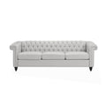 Sofa 3 Seater Grey Fabric