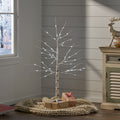 4Ft Birch Tree White Light 48Ledartificial Barkul Ip44 30V 3.6Wextended Line: 5M White Pvc