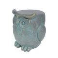 Owl Garden Stool Lots Of Scene Pictures Antique Green Magnesium Oxide