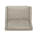 Oversized Textured Fabric Pushback Recliner Dark Beige And Dark Brown Beige Fabric