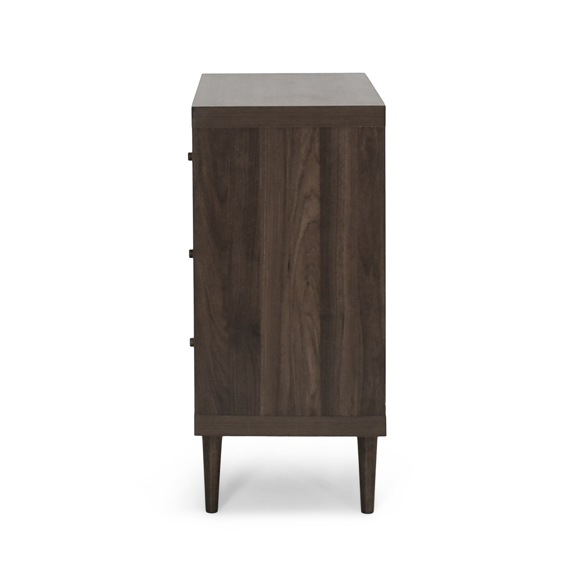 Nordic 3 Drawer Chest Walnut Mdf