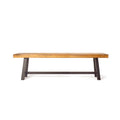 Carlisle Benches, Sandblasted Brown Rustic Metal