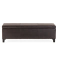 Storage Ottoman Brown Pu