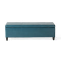 Glouster Storage Ottoman V2 Teal Pu